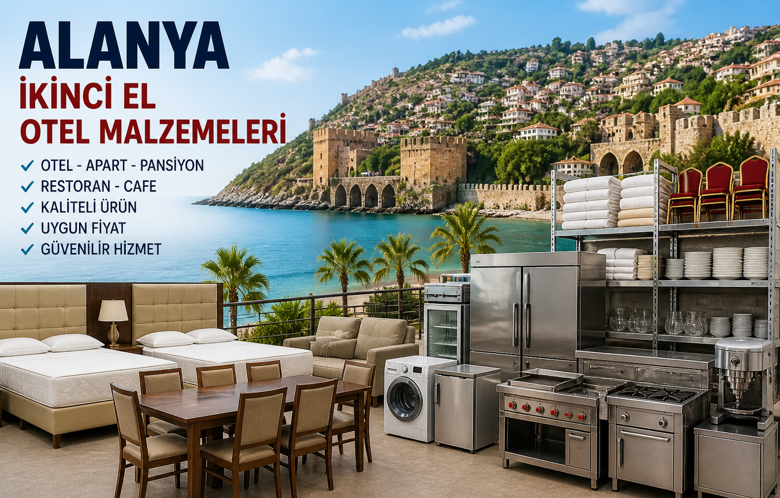 Alanya İkinci El Otel Malzemeleri